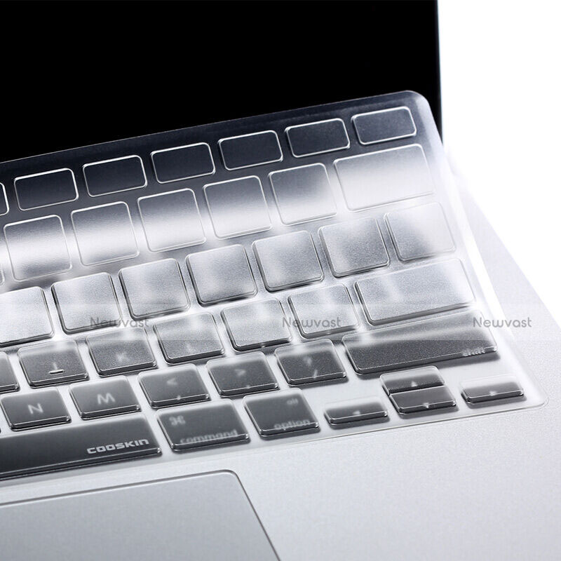 Ultra-thin Transparent Gel Soft Keyboard Cover for Asus Transformer Book T300 Chi White