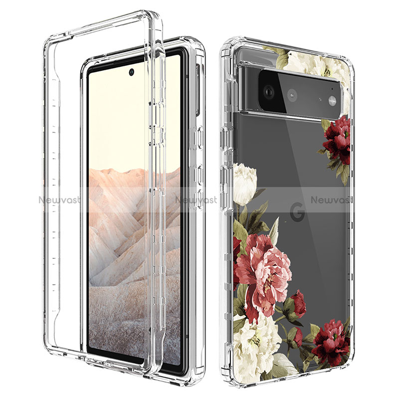 Ultra-thin Transparent Gel Soft Matte Finish Front and Back Case 360 Degrees Cover for Google Pixel 6 5G