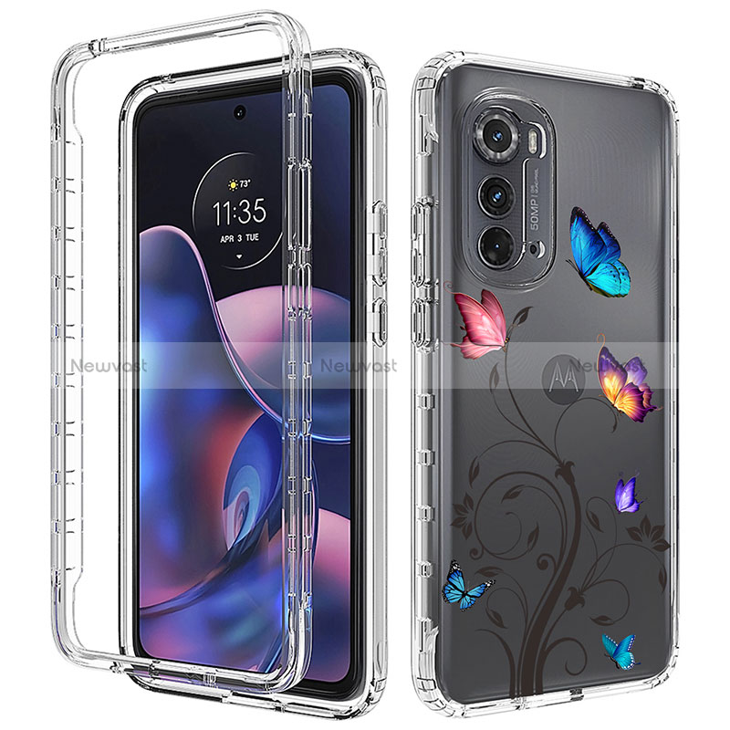 Ultra-thin Transparent Gel Soft Matte Finish Front and Back Case 360 Degrees Cover for Motorola Moto Edge (2022) 5G