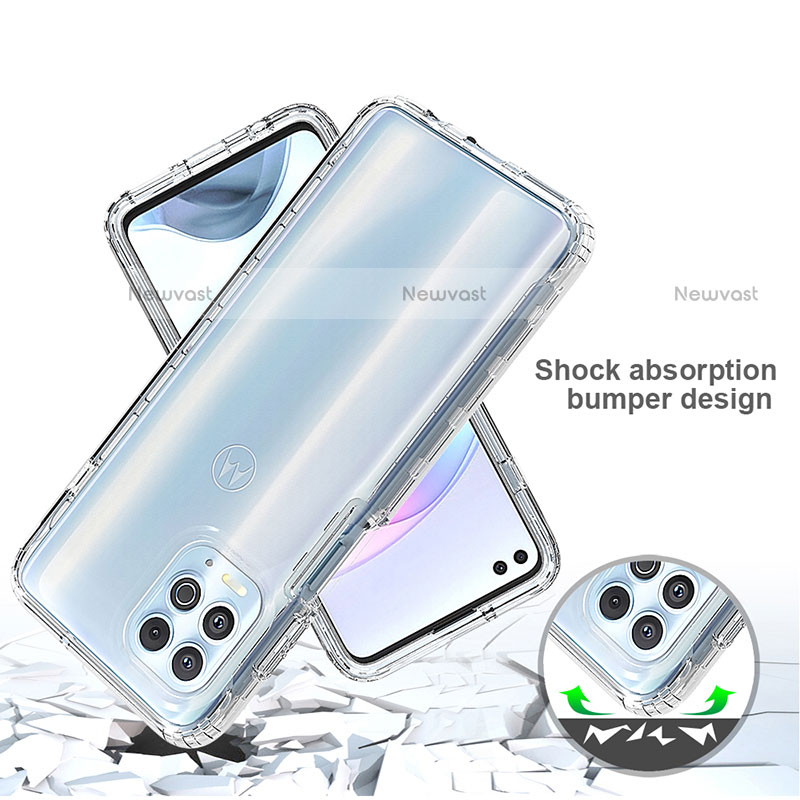 Ultra-thin Transparent Gel Soft Matte Finish Front and Back Case 360 Degrees Cover for Motorola Moto Edge S 5G Clear