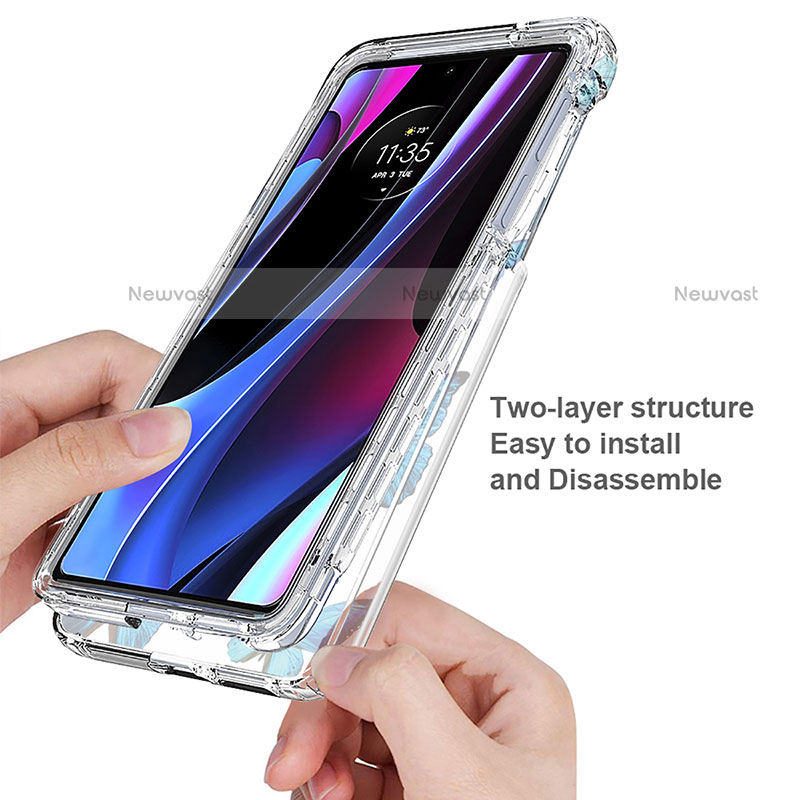 Ultra-thin Transparent Gel Soft Matte Finish Front and Back Case 360 Degrees Cover for Motorola Moto Edge X30 5G