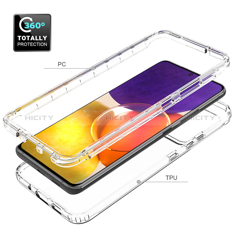 Ultra-thin Transparent Gel Soft Matte Finish Front and Back Case 360 Degrees Cover for Samsung Galaxy A05s Clear