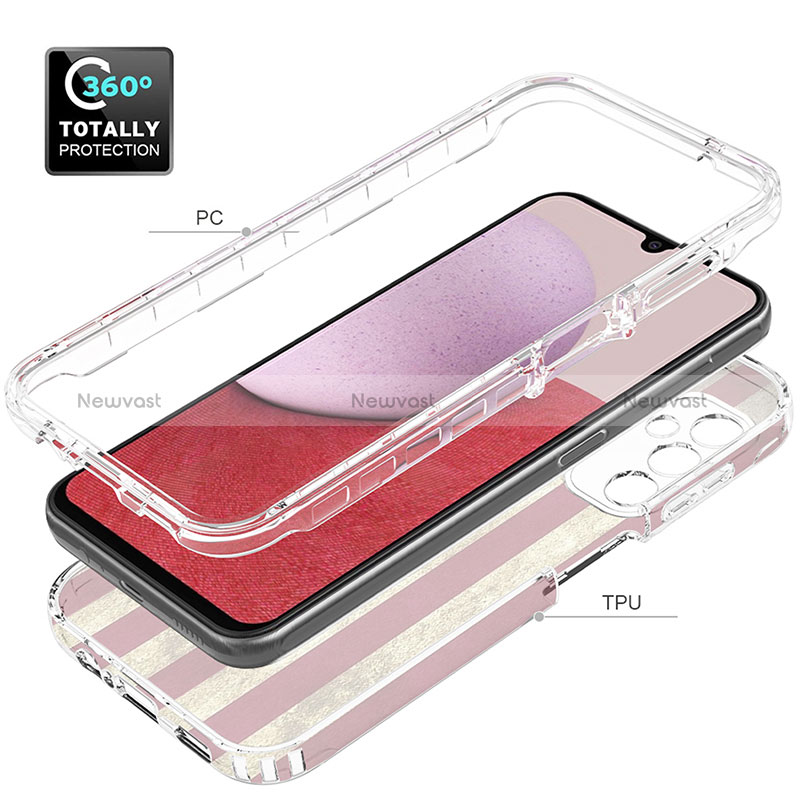 Ultra-thin Transparent Gel Soft Matte Finish Front and Back Case 360 Degrees Cover for Samsung Galaxy A14 5G