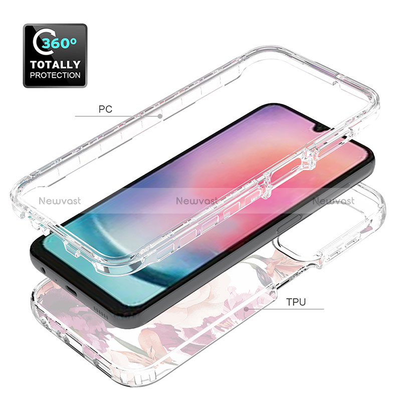Ultra-thin Transparent Gel Soft Matte Finish Front and Back Case 360 Degrees Cover for Samsung Galaxy A25 5G