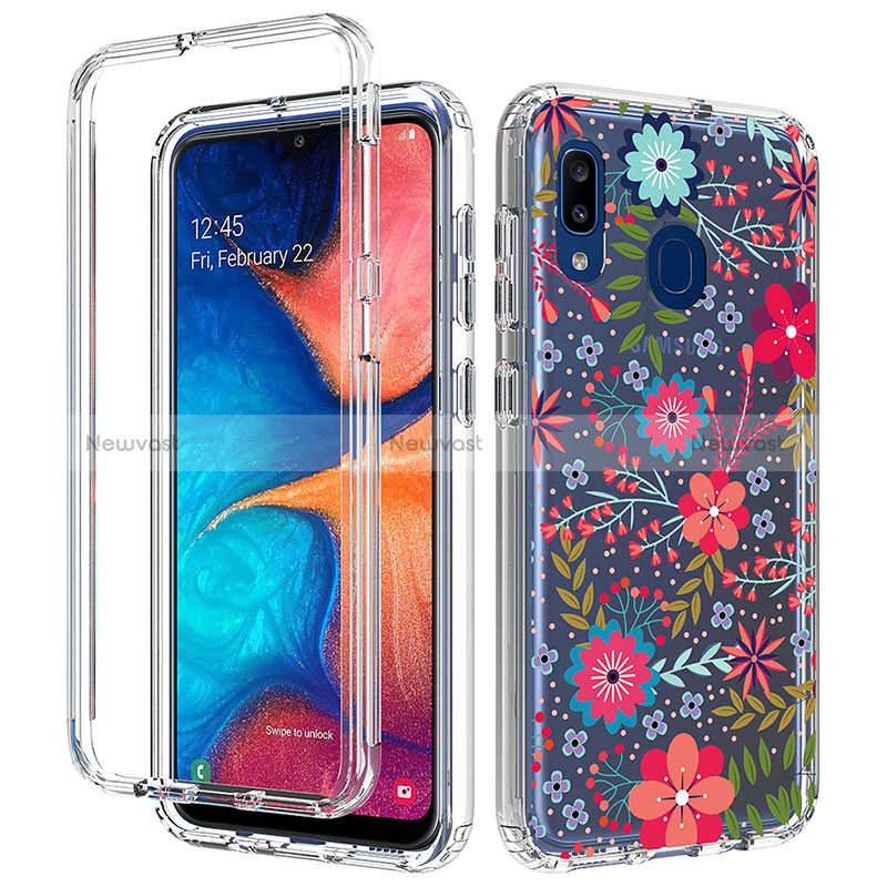 Ultra-thin Transparent Gel Soft Matte Finish Front and Back Case 360 Degrees Cover for Samsung Galaxy A30