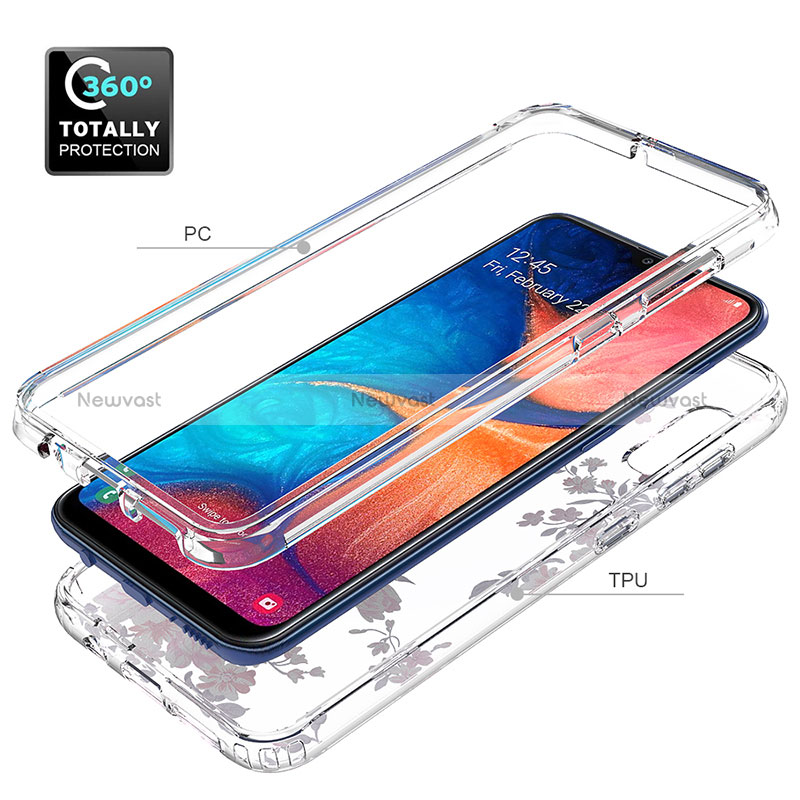 Ultra-thin Transparent Gel Soft Matte Finish Front and Back Case 360 Degrees Cover for Samsung Galaxy A30