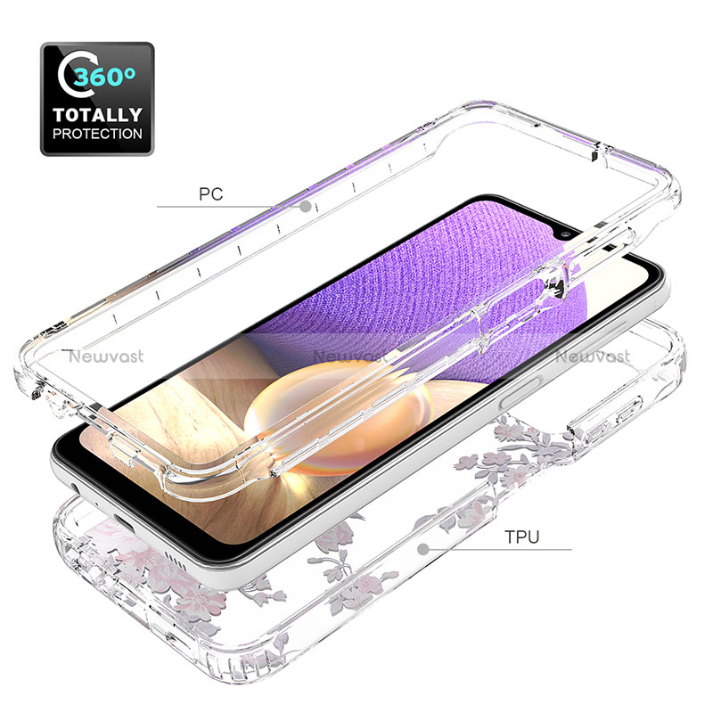 Ultra-thin Transparent Gel Soft Matte Finish Front and Back Case 360 Degrees Cover for Samsung Galaxy A32 5G