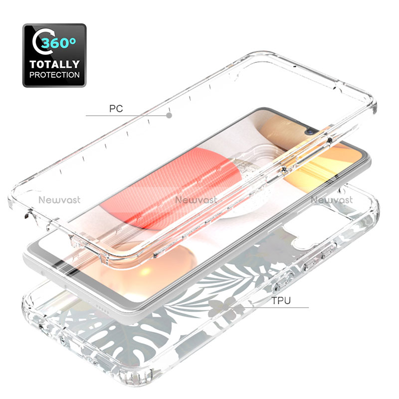 Ultra-thin Transparent Gel Soft Matte Finish Front and Back Case 360 Degrees Cover for Samsung Galaxy A42 5G