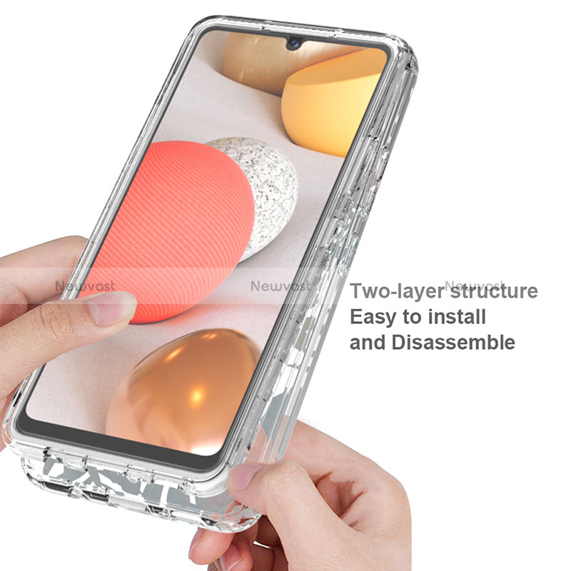 Ultra-thin Transparent Gel Soft Matte Finish Front and Back Case 360 Degrees Cover for Samsung Galaxy A42 5G