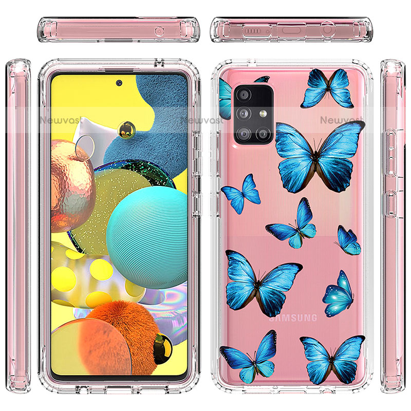Ultra-thin Transparent Gel Soft Matte Finish Front and Back Case 360 Degrees Cover for Samsung Galaxy A51 4G