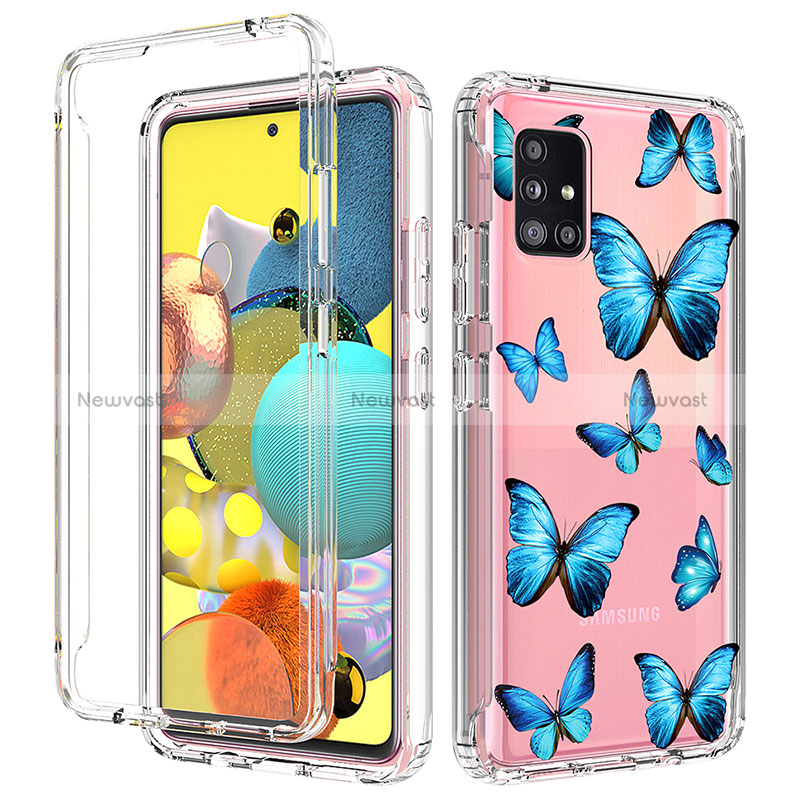 Ultra-thin Transparent Gel Soft Matte Finish Front and Back Case 360 Degrees Cover for Samsung Galaxy A51 5G
