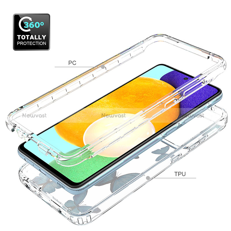 Ultra-thin Transparent Gel Soft Matte Finish Front and Back Case 360 Degrees Cover for Samsung Galaxy A52 5G