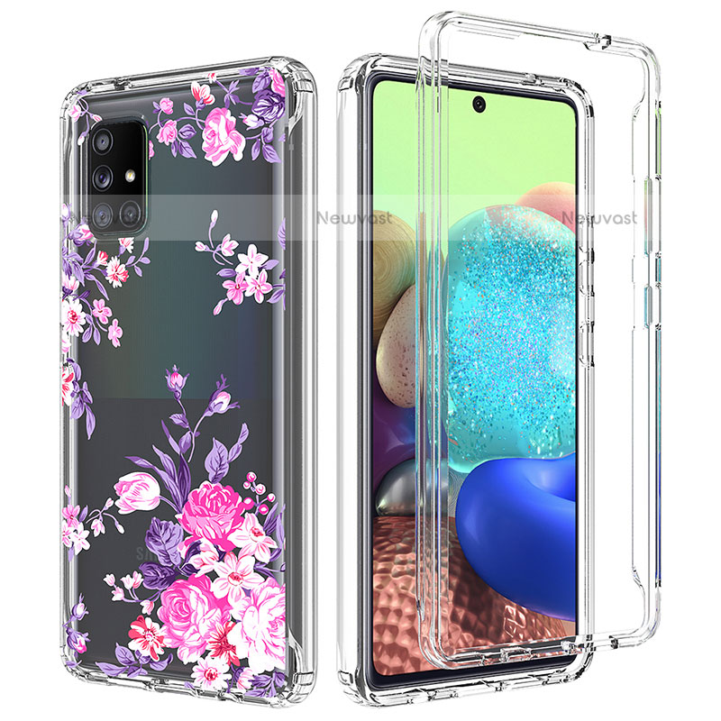 Ultra-thin Transparent Gel Soft Matte Finish Front and Back Case 360 Degrees Cover for Samsung Galaxy A71 4G A715