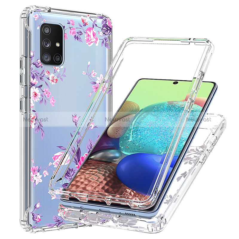 Ultra-thin Transparent Gel Soft Matte Finish Front and Back Case 360 Degrees Cover for Samsung Galaxy A71 5G