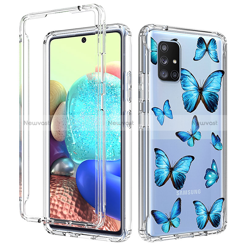 Ultra-thin Transparent Gel Soft Matte Finish Front and Back Case 360 Degrees Cover for Samsung Galaxy A71 5G