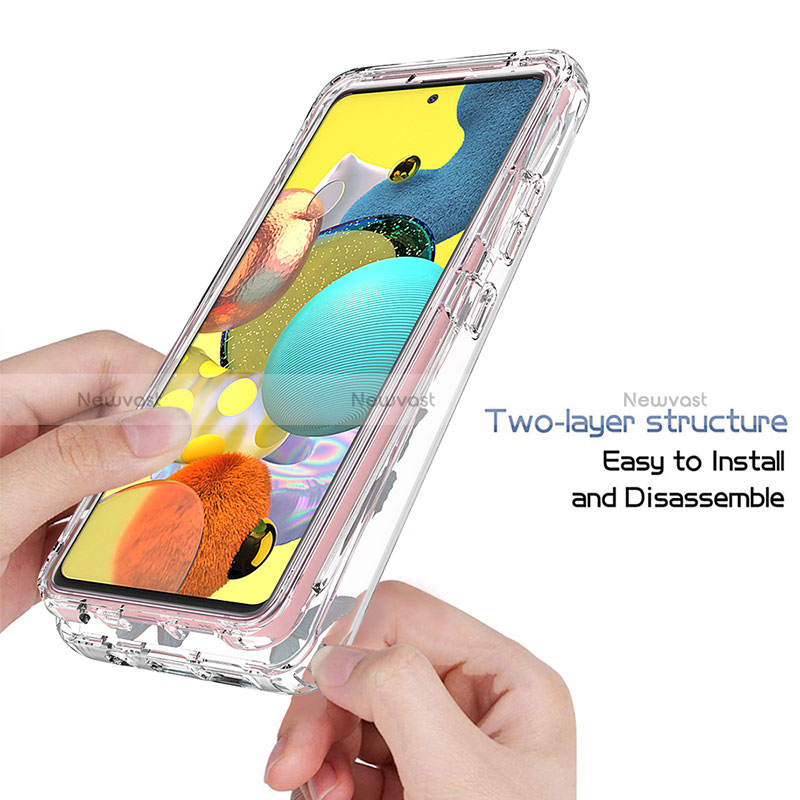 Ultra-thin Transparent Gel Soft Matte Finish Front and Back Case 360 Degrees Cover for Samsung Galaxy M40S