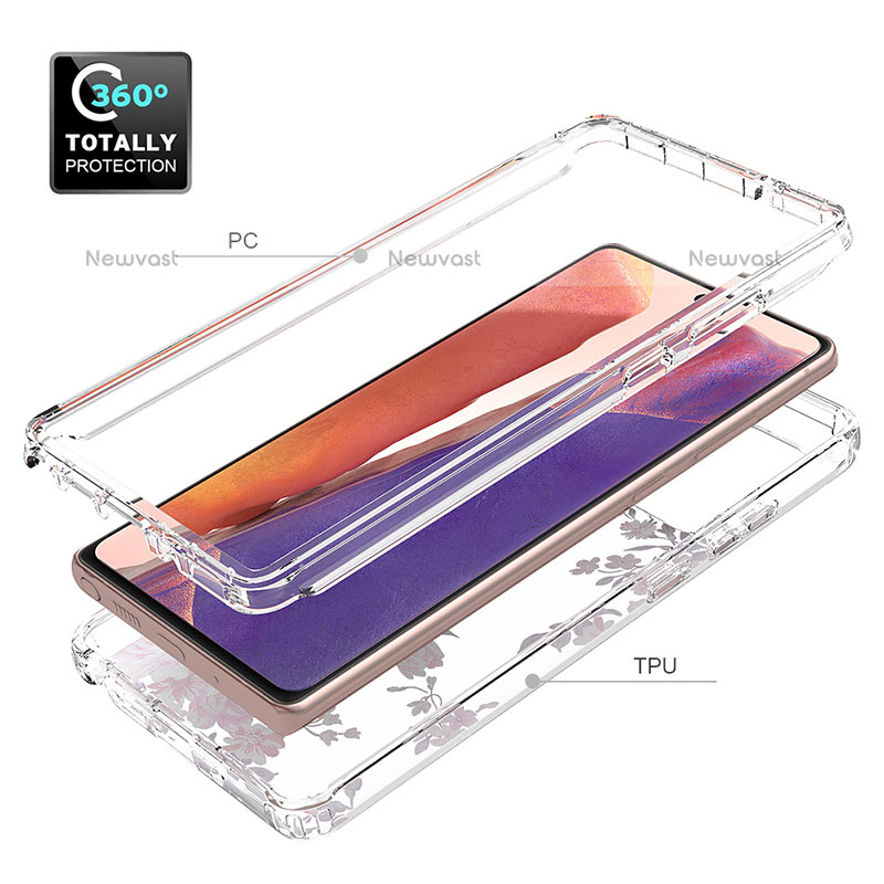 Ultra-thin Transparent Gel Soft Matte Finish Front and Back Case 360 Degrees Cover for Samsung Galaxy Note 20 5G