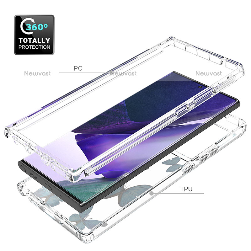 Ultra-thin Transparent Gel Soft Matte Finish Front and Back Case 360 Degrees Cover for Samsung Galaxy Note 20 Ultra 5G