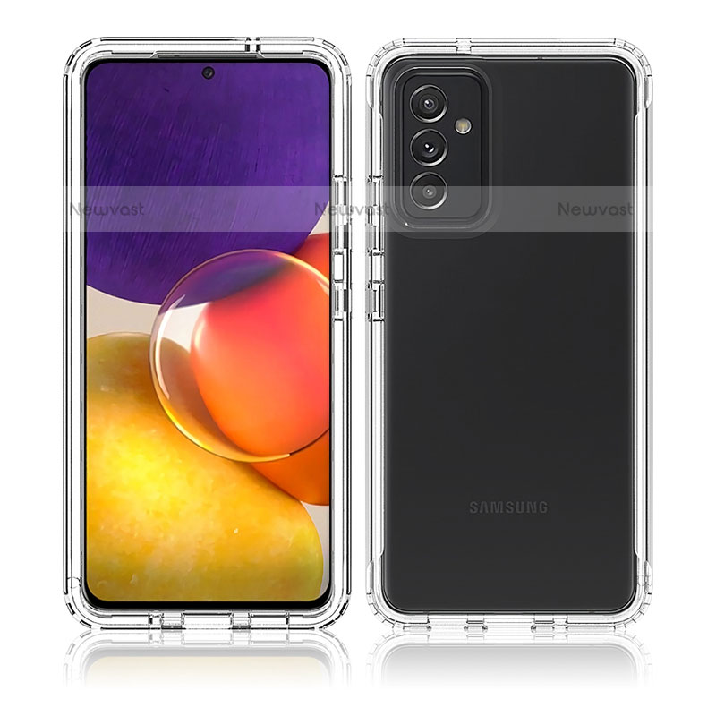 Ultra-thin Transparent Gel Soft Matte Finish Front and Back Case 360 Degrees Cover for Samsung Galaxy Quantum2 5G Clear