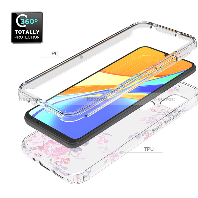 Ultra-thin Transparent Gel Soft Matte Finish Front and Back Case 360 Degrees Cover for Xiaomi Redmi 10A 4G