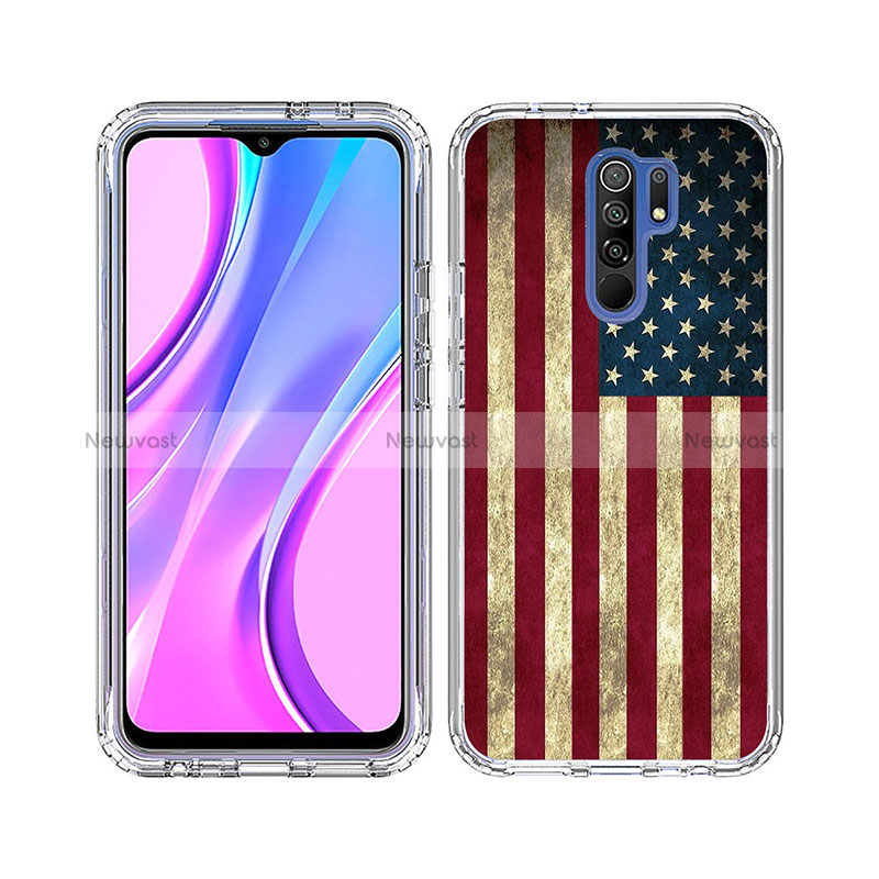 Ultra-thin Transparent Gel Soft Matte Finish Front and Back Case 360 Degrees Cover for Xiaomi Redmi 9