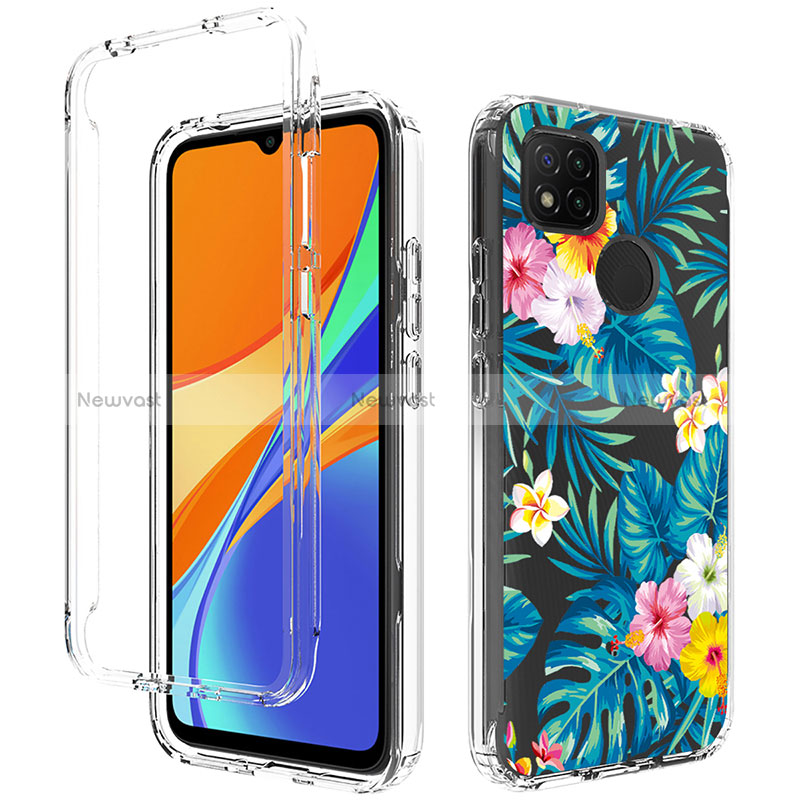 Ultra-thin Transparent Gel Soft Matte Finish Front and Back Case 360 Degrees Cover for Xiaomi Redmi 9 India