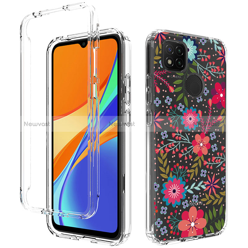 Ultra-thin Transparent Gel Soft Matte Finish Front and Back Case 360 Degrees Cover for Xiaomi Redmi 9 India