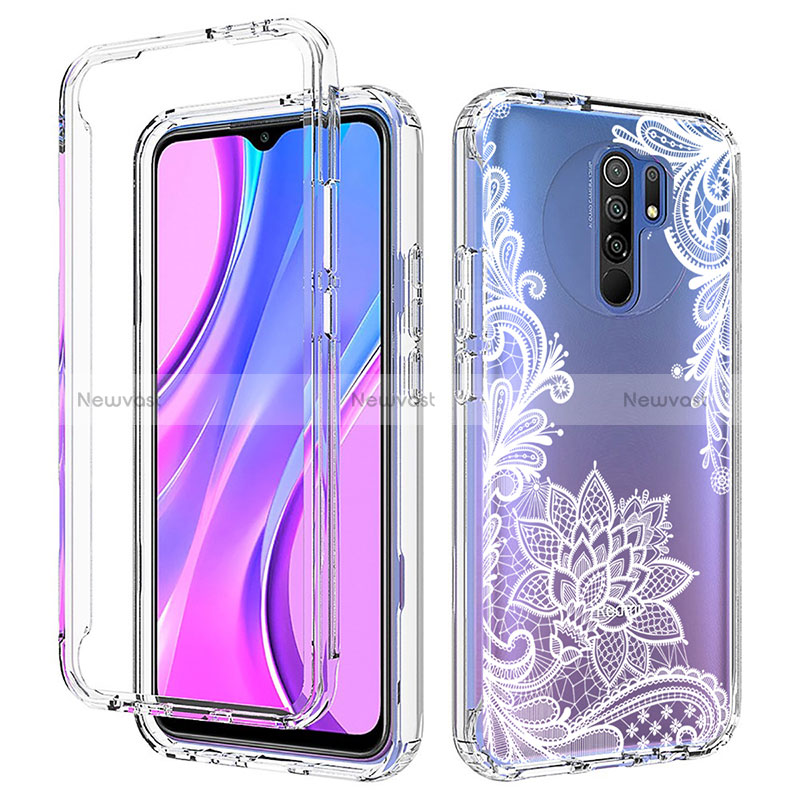 Ultra-thin Transparent Gel Soft Matte Finish Front and Back Case 360 Degrees Cover for Xiaomi Redmi 9 Prime India