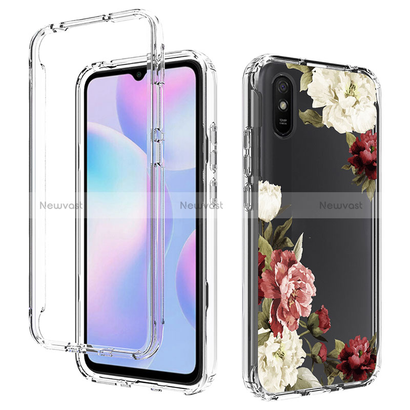 Ultra-thin Transparent Gel Soft Matte Finish Front and Back Case 360 Degrees Cover for Xiaomi Redmi 9A
