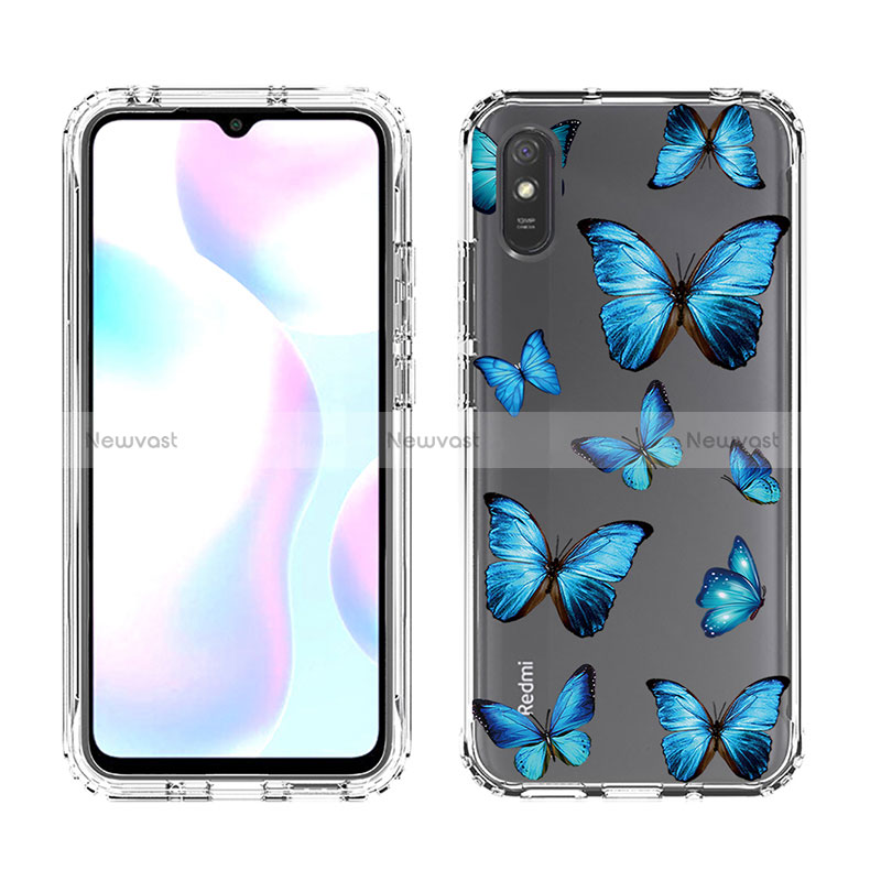 Ultra-thin Transparent Gel Soft Matte Finish Front and Back Case 360 Degrees Cover for Xiaomi Redmi 9i