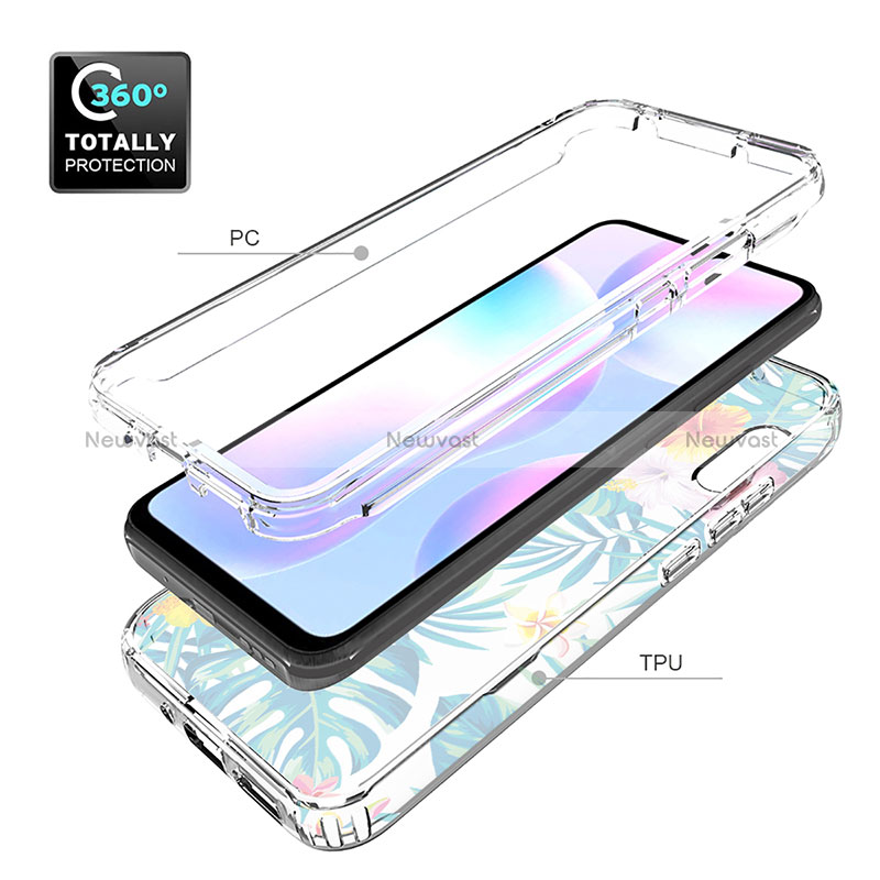 Ultra-thin Transparent Gel Soft Matte Finish Front and Back Case 360 Degrees Cover for Xiaomi Redmi 9i