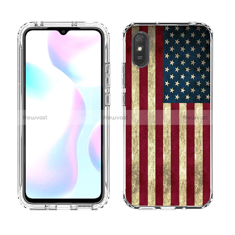 Ultra-thin Transparent Gel Soft Matte Finish Front and Back Case 360 Degrees Cover for Xiaomi Redmi 9i