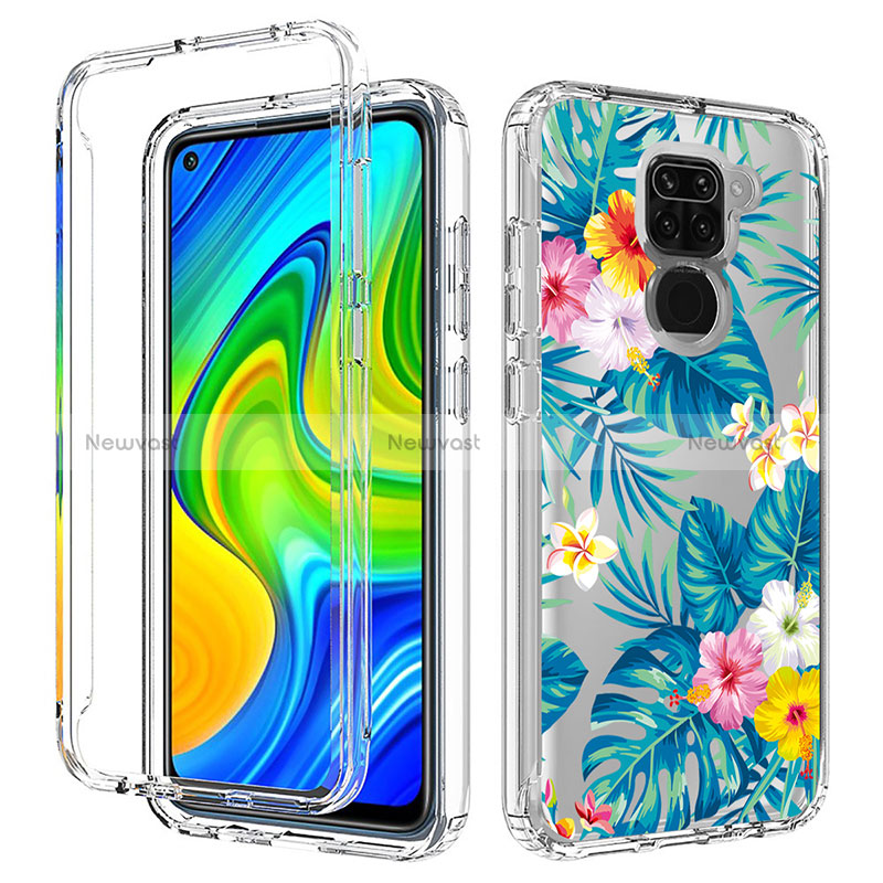 Ultra-thin Transparent Gel Soft Matte Finish Front and Back Case 360 Degrees Cover for Xiaomi Redmi Note 9