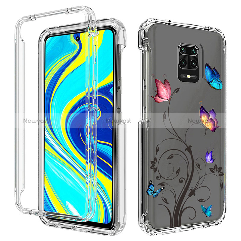 Ultra-thin Transparent Gel Soft Matte Finish Front and Back Case 360 Degrees Cover for Xiaomi Redmi Note 9 Pro