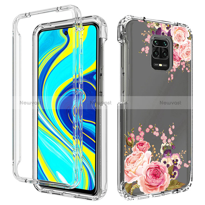 Ultra-thin Transparent Gel Soft Matte Finish Front and Back Case 360 Degrees Cover for Xiaomi Redmi Note 9 Pro Max