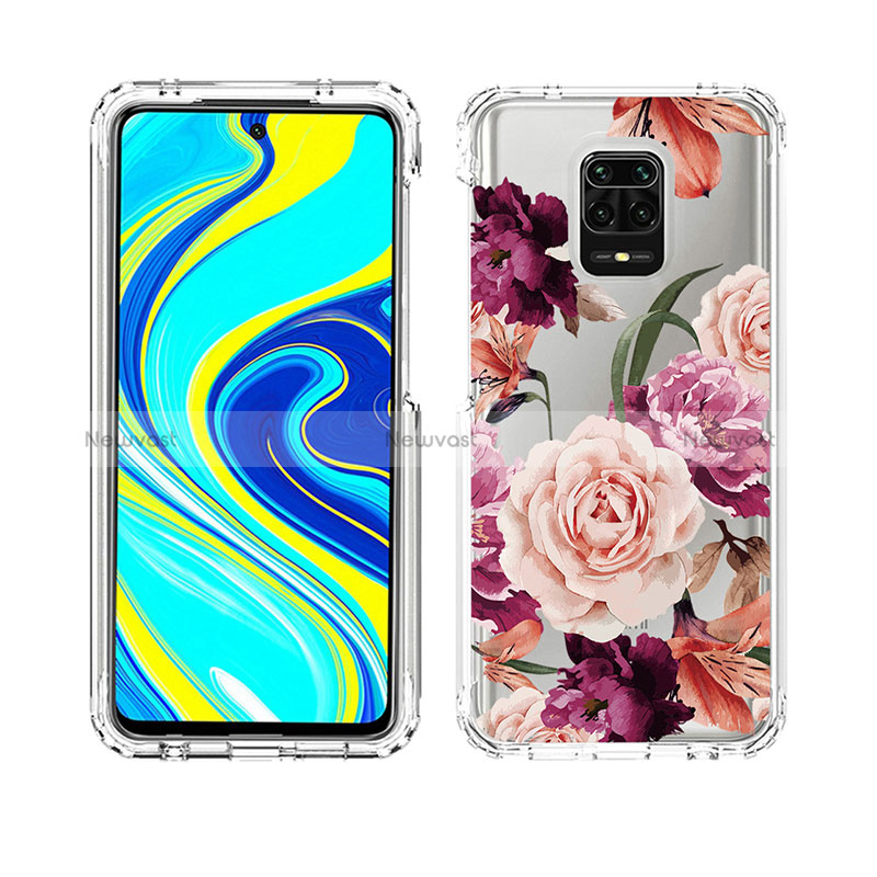 Ultra-thin Transparent Gel Soft Matte Finish Front and Back Case 360 Degrees Cover for Xiaomi Redmi Note 9 Pro Max