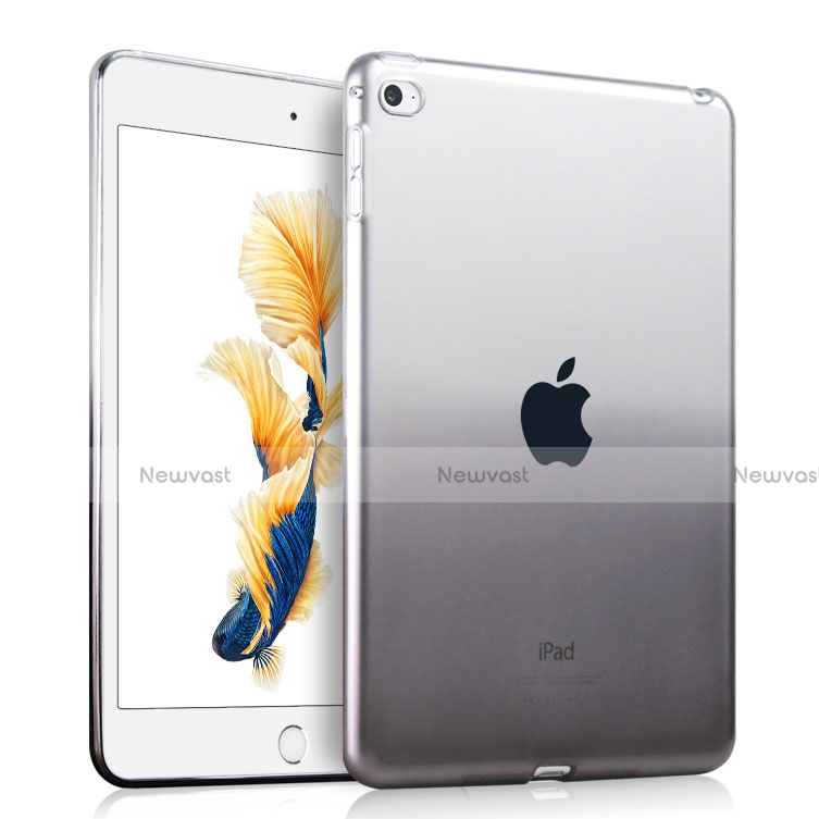 Ultra-thin Transparent Gradient Soft Cover for Apple iPad Air 2 Gray