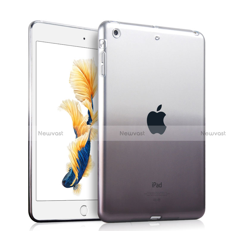 Ultra-thin Transparent Gradient Soft Cover for Apple iPad Air Gray