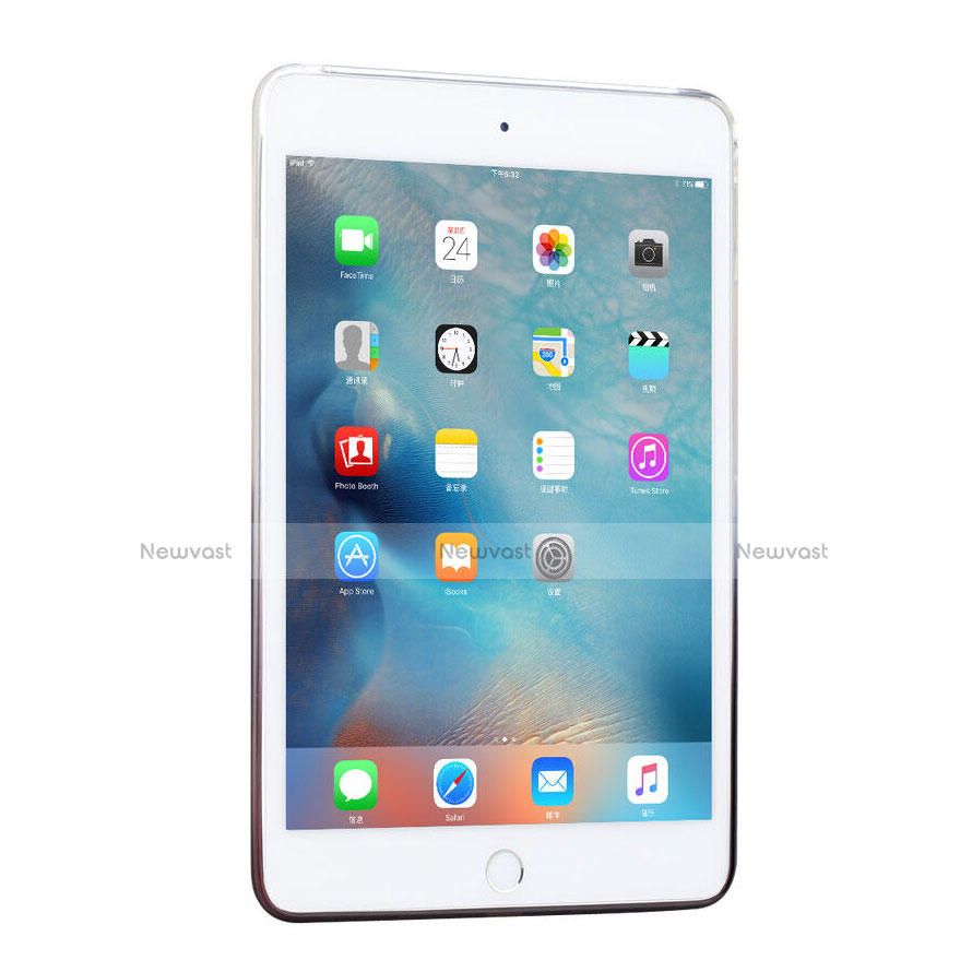 Ultra-thin Transparent Gradient Soft Cover for Apple iPad Mini 4 Gray