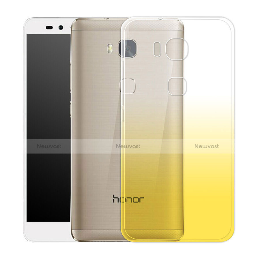 Ultra-thin Transparent Gradient Soft Cover for Huawei GR5 Mini Yellow