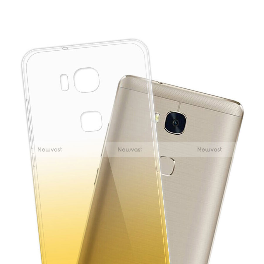 Ultra-thin Transparent Gradient Soft Cover for Huawei GR5 Mini Yellow