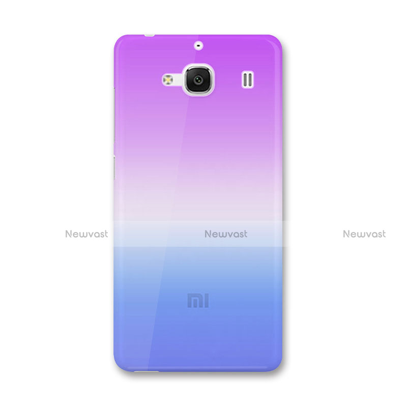 Ultra-thin Transparent Gradient Soft Cover for Xiaomi Redmi 2 Blue
