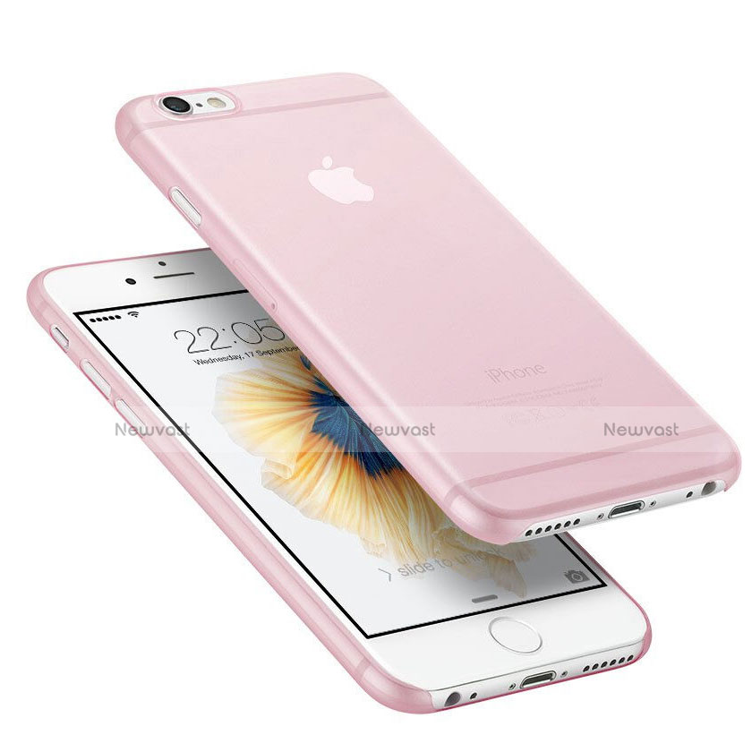 Ultra-thin Transparent Matte Finish Case for Apple iPhone 6 Plus Pink