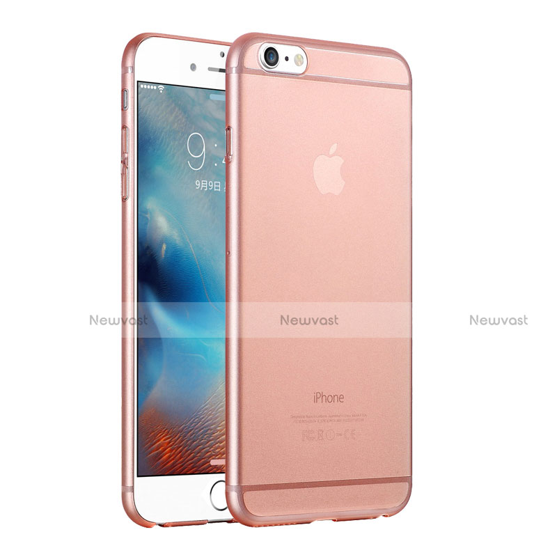 Ultra-thin Transparent Matte Finish Case for Apple iPhone 6 Rose Gold