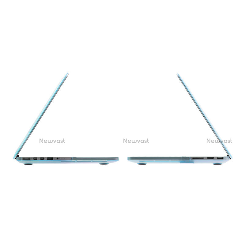 Ultra-thin Transparent Matte Finish Case for Apple MacBook Air 11 inch Blue