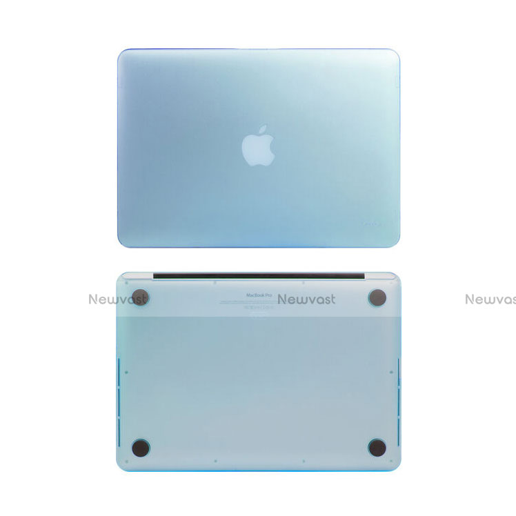 Ultra-thin Transparent Matte Finish Case for Apple MacBook Pro 15 inch Blue