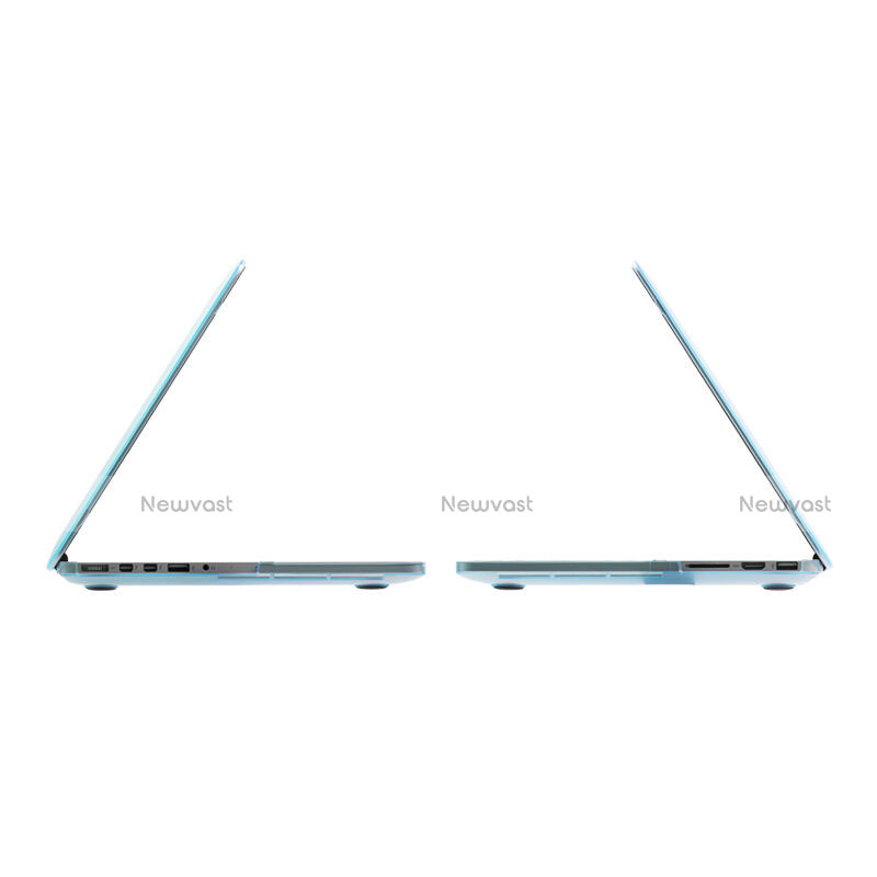 Ultra-thin Transparent Matte Finish Case for Apple MacBook Pro 15 inch Retina Blue