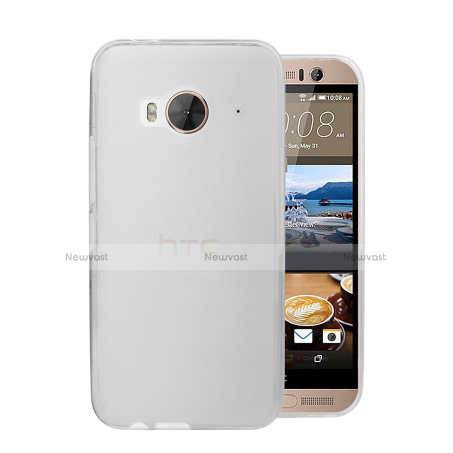 Ultra-thin Transparent Matte Finish Case for HTC One Me White