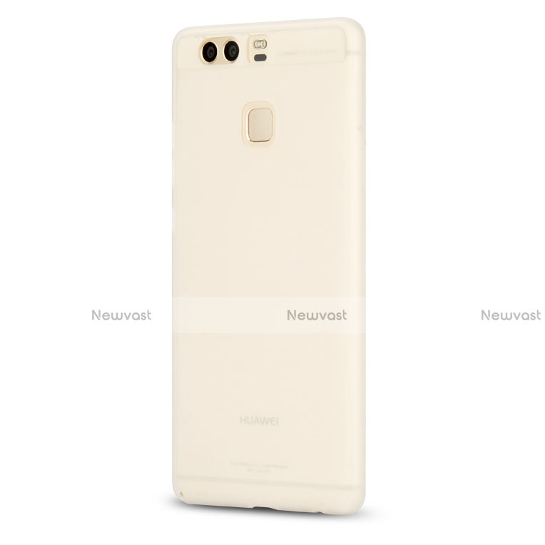 Ultra-thin Transparent Matte Finish Case for Huawei P9 White