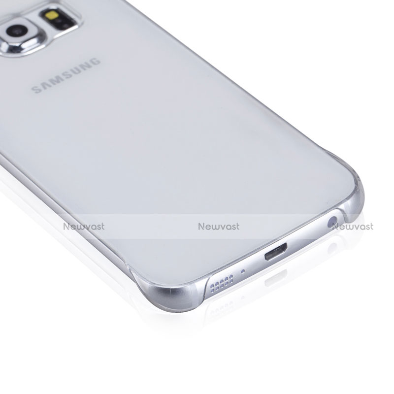 Ultra-thin Transparent Matte Finish Case for Samsung Galaxy S6 Edge SM-G925 White